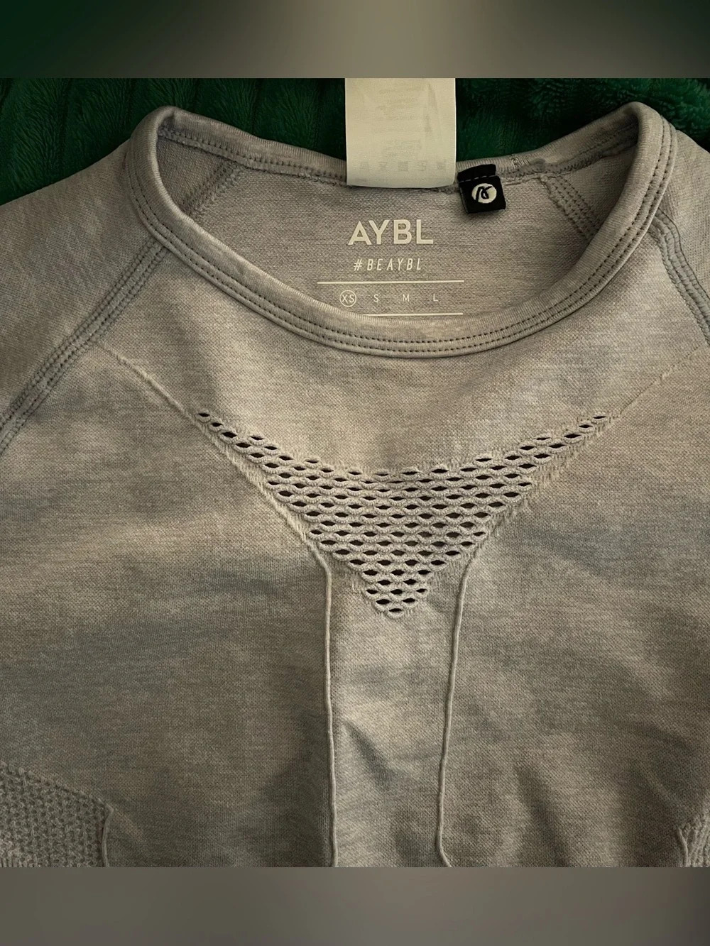 AYBL Seamless Crop Top in Ice Blue